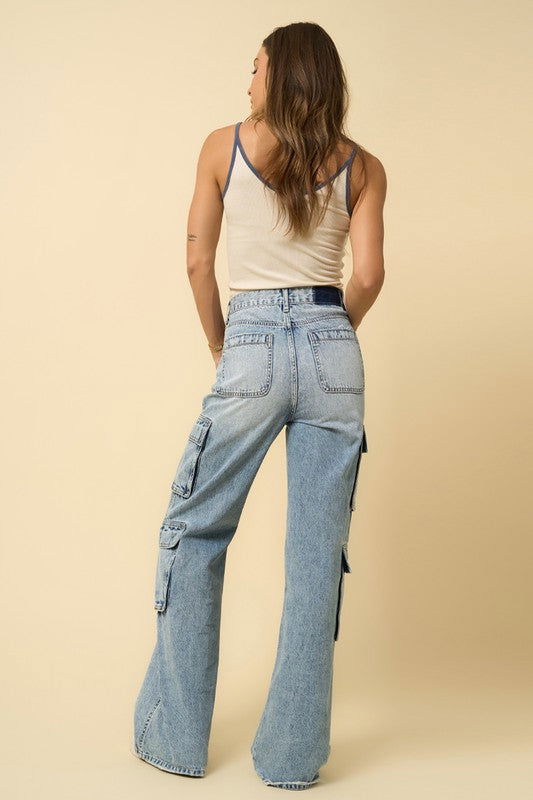 Insane Gene Crossover Relaxed Cargo Jeans us.meeeshop - 