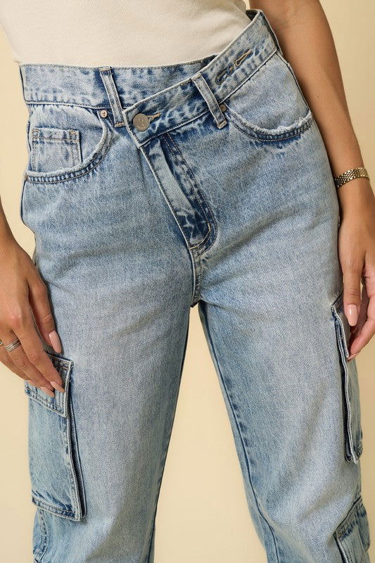 Insane Gene Crossover Relaxed Cargo Jeans us.meeeshop - 