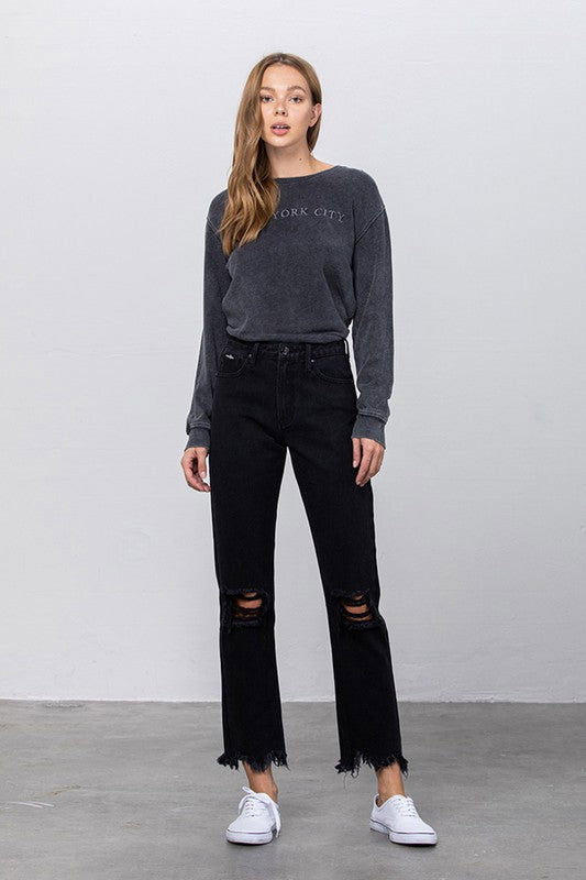 Insane Gene Destroyed Straight Jeans us.meeeshop - Pants