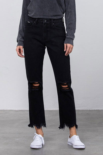 Insane Gene Destroyed Straight Jeans us.meeeshop - 