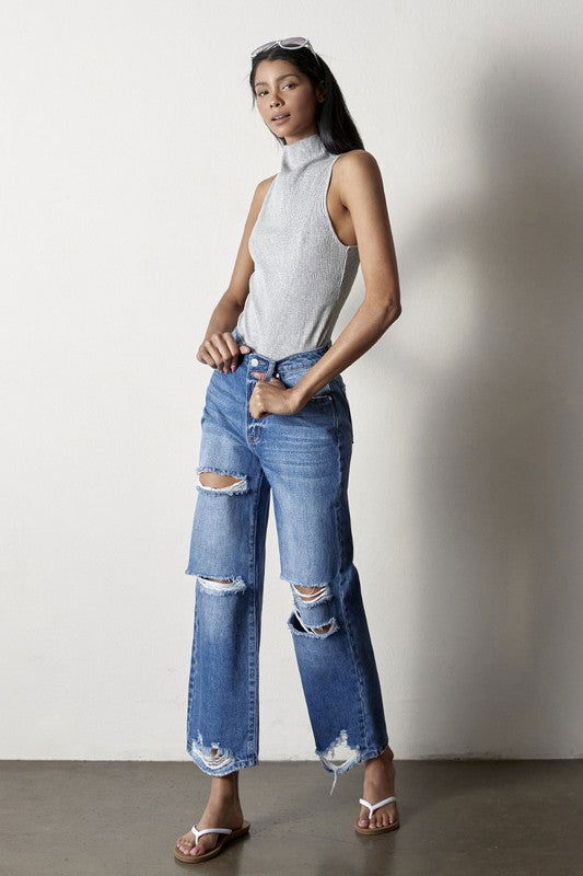 Insane Gene Estructed Straight Jeans us.meeeshop - Pants