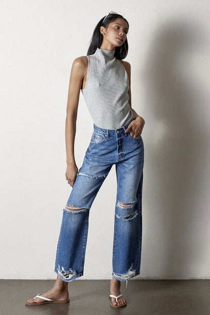 Insane Gene Estructed Straight Jeans us.meeeshop - 