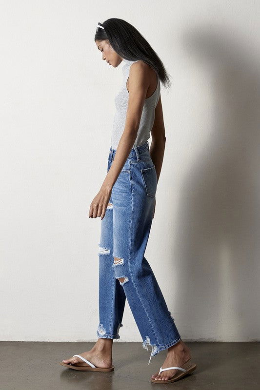 Insane Gene Estructed Straight Jeans us.meeeshop - 