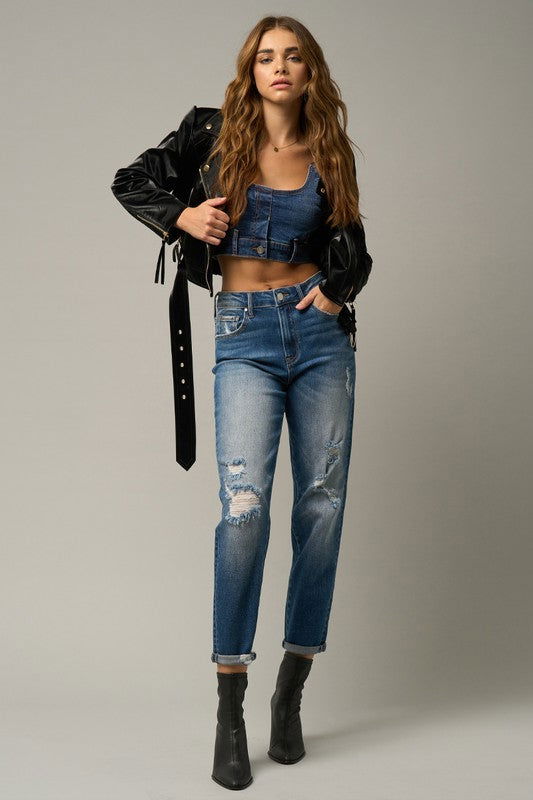 Insane Gene Girlfriend Jeans / Stretched us.meeeshop - 