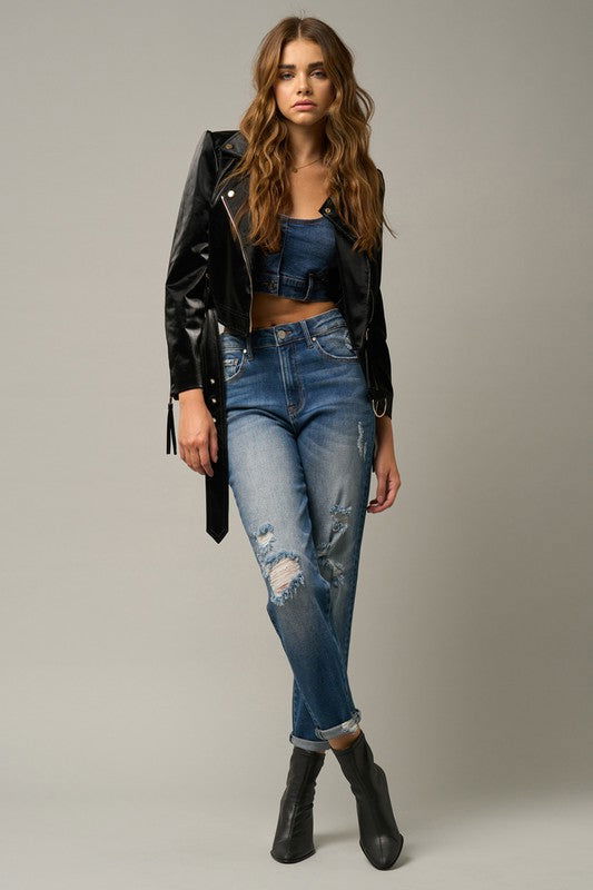 Insane Gene Girlfriend Jeans / Stretched us.meeeshop - 