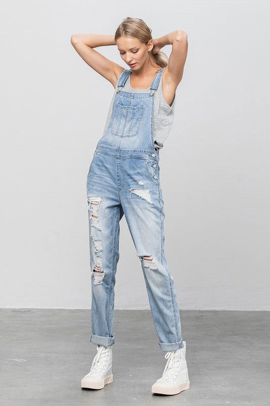 Insane Gene Heavy Body Premium Destroy Overalls us.meeeshop - Jumpsuits & Rompers