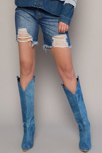 Insane Gene High Rise Bermuda Shorts us.meeeshop - 