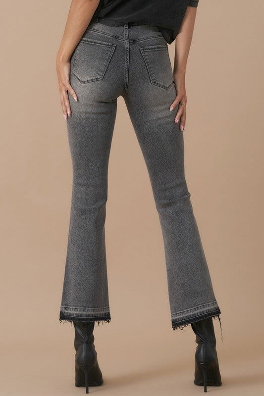 Insane Gene High Rise Crop Boot Denim Jeans us.meeeshop - 