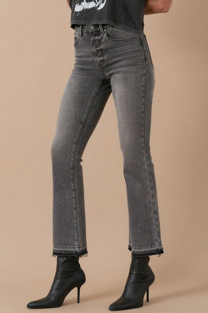 Insane Gene High Rise Crop Boot Denim Jeans us.meeeshop - 