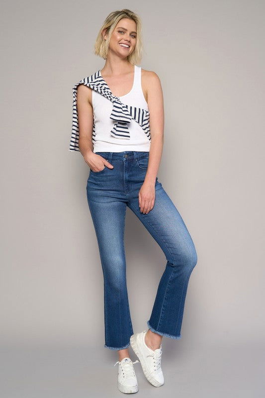 Insane Gene High Rise Crop Boot Jeans us.meeeshop - Pants