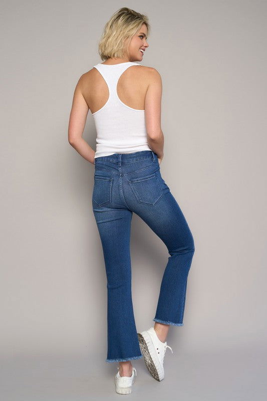 Insane Gene High Rise Crop Boot Jeans us.meeeshop - 