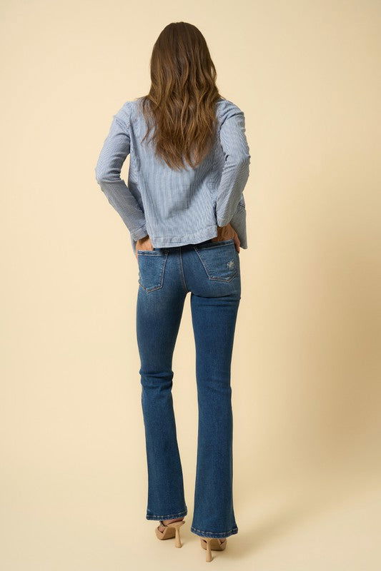 Insane Gene High Rise Flare Jeans us.meeeshop - 