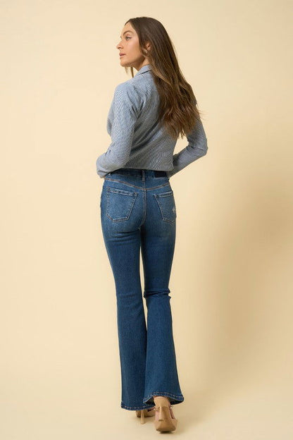 Insane Gene High Rise Flare Jeans us.meeeshop - 