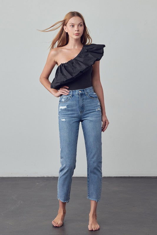 Insane Gene High Rise Girlfriend Jeans us.meeeshop - 