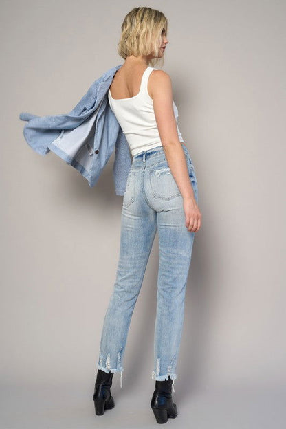 Insane Gene High Rise Girlfriend Jeans us.meeeshop - 