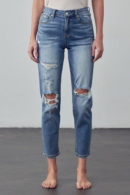 Insane Gene High Rise Girlfriend Jeans us.meeeshop - 