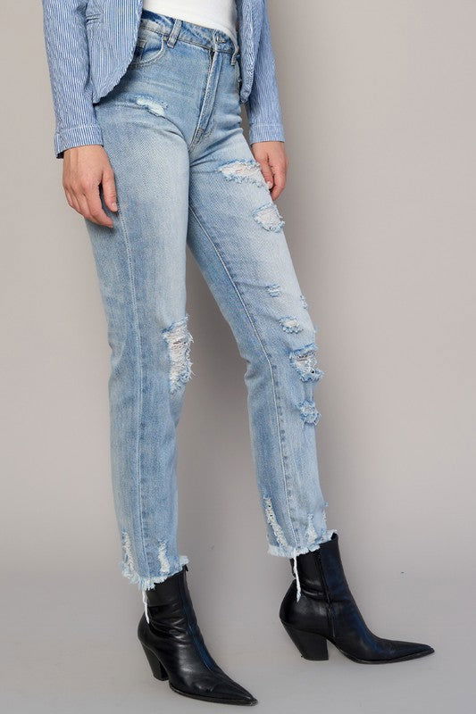 Insane Gene High Rise Girlfriend Jeans us.meeeshop - 