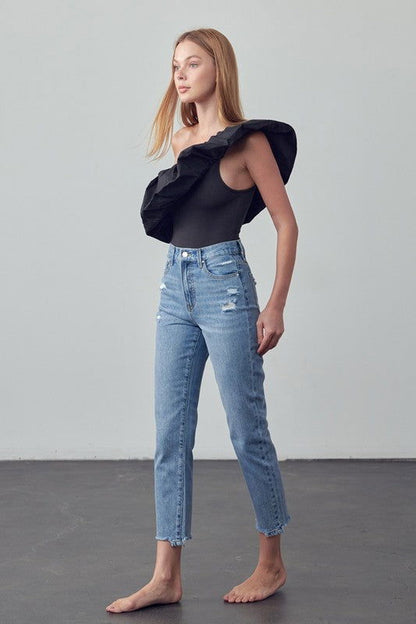 Insane Gene High Rise Girlfriend Jeans us.meeeshop - 