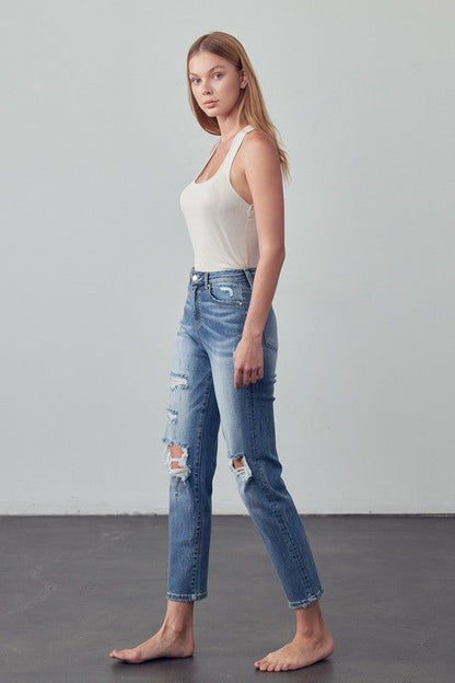 Insane Gene High Rise Girlfriend Jeans us.meeeshop - 