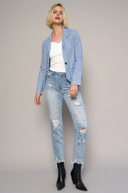 Insane Gene High Rise Girlfriend Jeans us.meeeshop - 