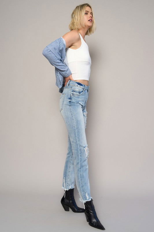 Insane Gene High Rise Girlfriend Jeans us.meeeshop - 