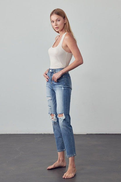 Insane Gene High Rise Girlfriend Jeans us.meeeshop - 