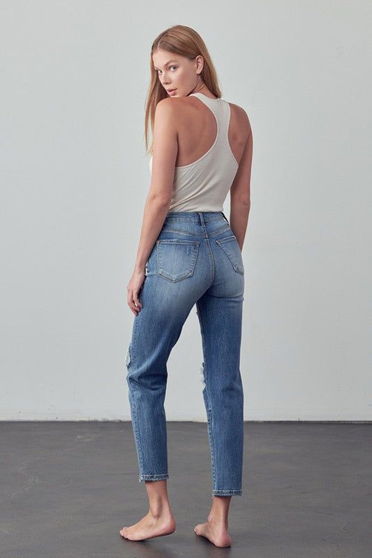 Insane Gene High Rise Girlfriend Jeans us.meeeshop - 