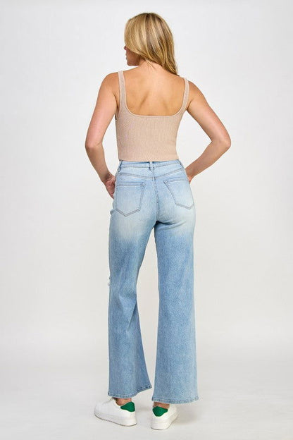 Insane Gene High Rise Relaxed Wide Leg Jeans us.meeeshop - 