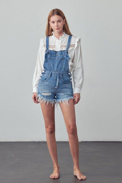 Insane Gene High Rise Shortalls us.meeeshop - Jumpsuits & Rompers