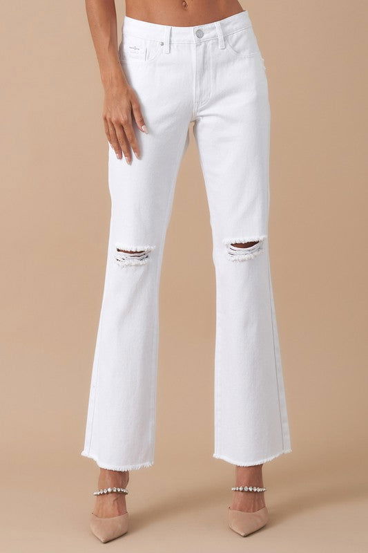 Insane Gene High Rise Slim Straight Jeans us.meeeshop - 