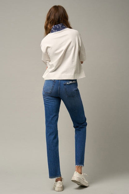 Insane Gene High Rise Straight Jeans us.meeeshop - 