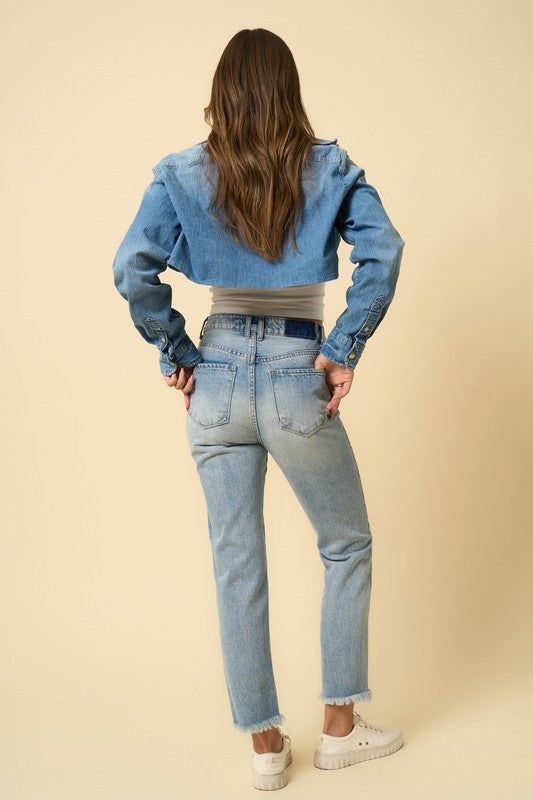 Insane Gene High Rise Straight Jeans us.meeeshop - 