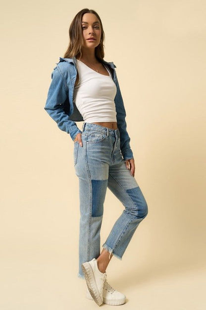 Insane Gene High Rise Straight Jeans us.meeeshop - 