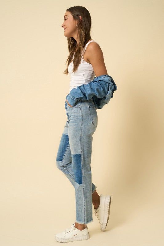 Insane Gene High Rise Straight Jeans us.meeeshop - 