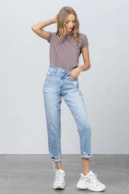 Insane Gene High Rise Tapered Jeans us.meeeshop - 