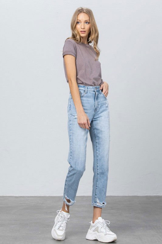 Insane Gene High Rise Tapered Jeans us.meeeshop - 