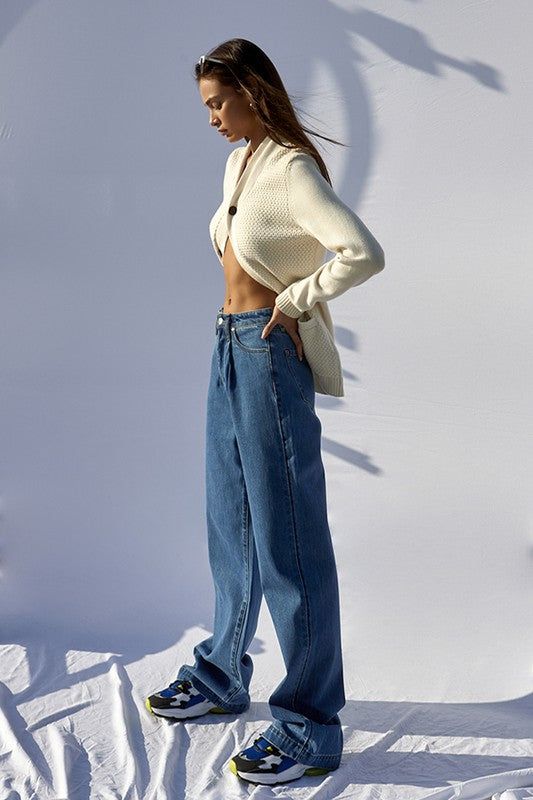 Insane Gene High Rise Wide Leg Jeans us.meeeshop - 