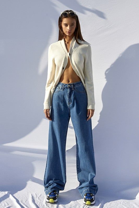 Insane Gene High Rise Wide Leg Jeans us.meeeshop - 