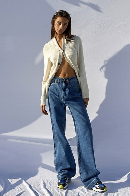 Insane Gene High Rise Wide Leg Jeans us.meeeshop - Pants