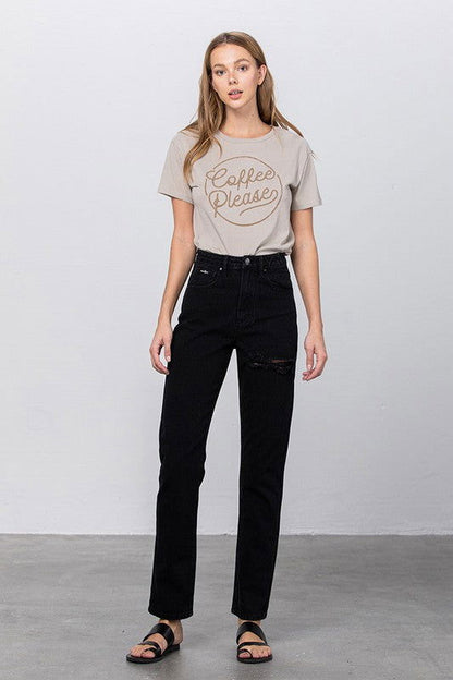 Insane Gene Jadon Ripped Mom Jeans us.meeeshop - Pants