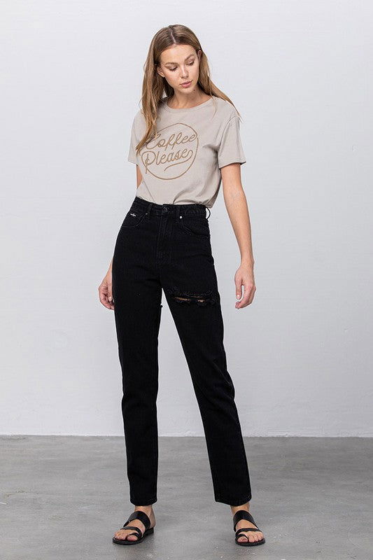 Insane Gene Jadon Ripped Mom Jeans us.meeeshop - 