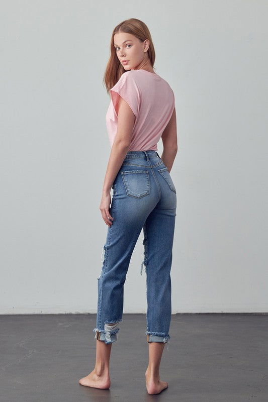 Insane Gene Mid-Rise Ankle Boyfriend Jeans us.meeeshop - 