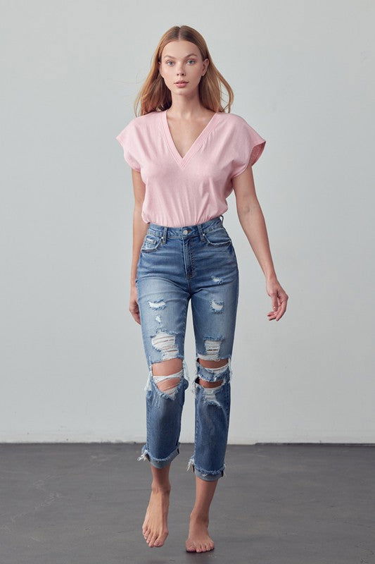 Insane Gene Mid-Rise Ankle Boyfriend Jeans us.meeeshop - 