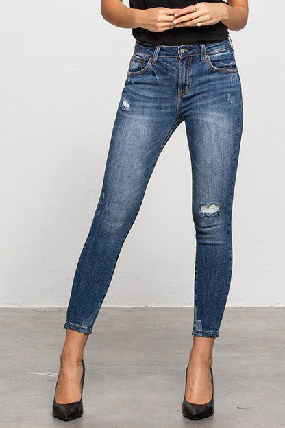 Insane Gene Mid-Rise Ankle Skinny Jeans us.meeeshop - 