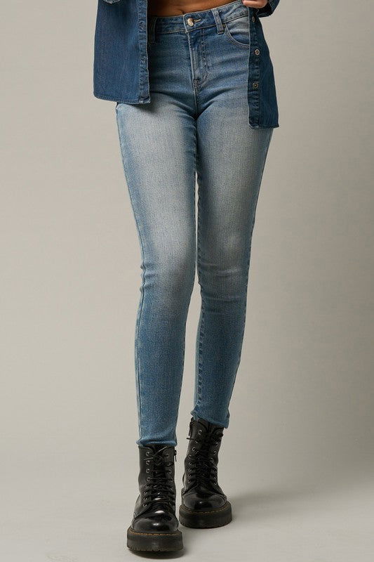 Insane Gene Mid-Rise Basic Ankle Skinny Jeans us.meeeshop - 