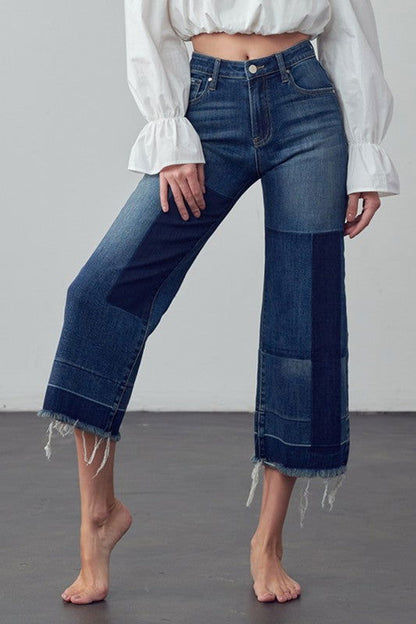 Insane Gene Mid-Rise Crop Flare Jeans us.meeeshop - 