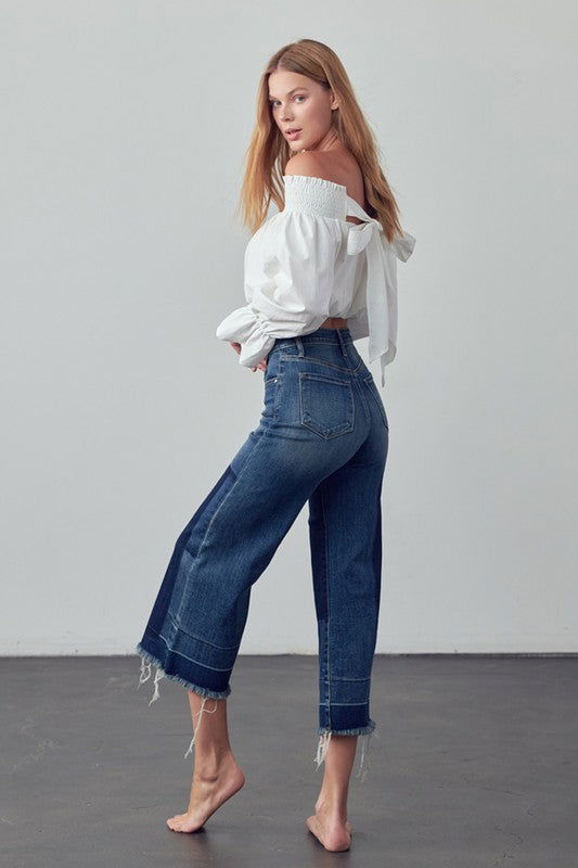 Insane Gene Mid-Rise Crop Flare Jeans us.meeeshop - 