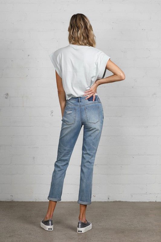 Insane Gene Mid Rise Heavy Destroyed Jeans us.meeeshop - 