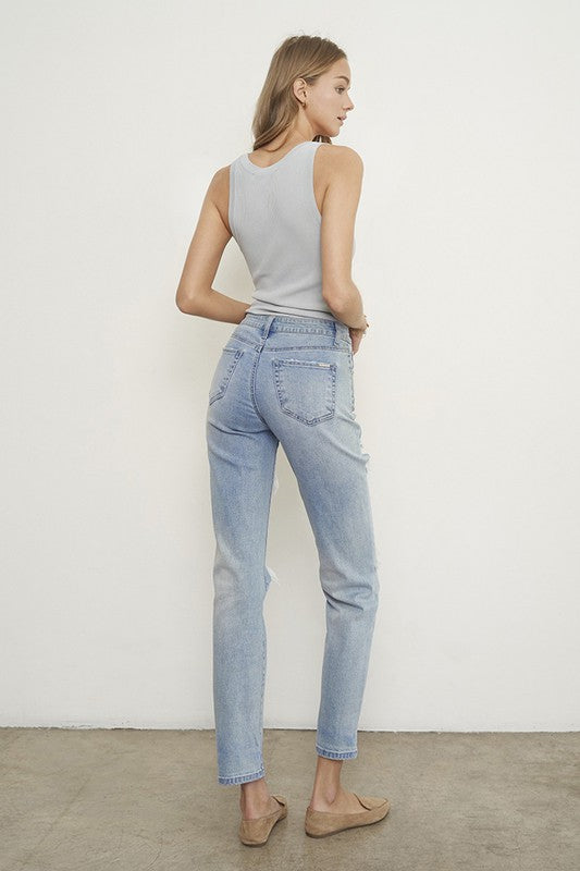 Insane Gene Mid Rise Slim Boyfriend Jeans us.meeeshop - 