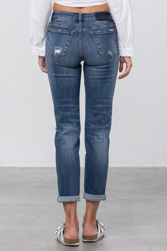 Insane Gene Mid-Rise Slim Boyfriend Jeans us.meeeshop - 